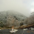 天城路の雪景色・登尾バス停付近（静岡県河津町）