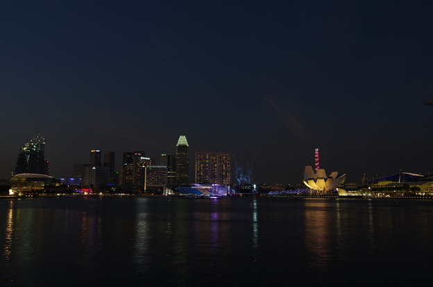Night view of Marina Bay