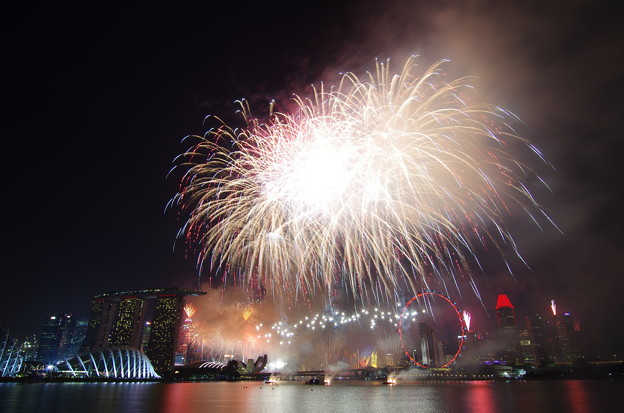 写真: NDP2015 Preview Fireworks