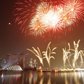 写真: Singapore Grand Prix Fireworks 2015