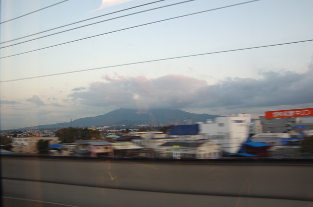 写真: 富士山には雲がかかってますた(´･ω･`)