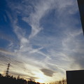 写真: ポジで撮った空と煙突と少し虹(12/14の様子)
