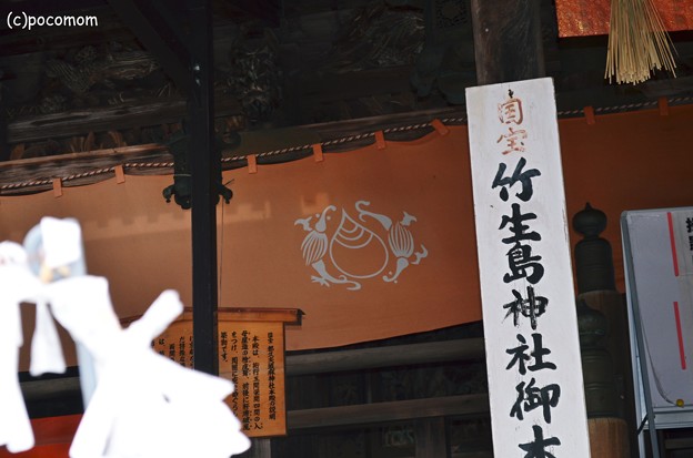 写真: 都久夫須麻神社 神紋　雨龍宝珠2013年01月13日_DSC_0248