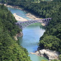 写真: 夏の第一只見川橋梁