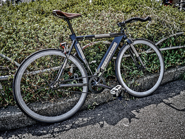 写真: この自転車のフォルムがなんとなく美しいと思いました。