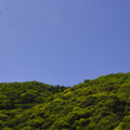 写真: 掛川の山、空