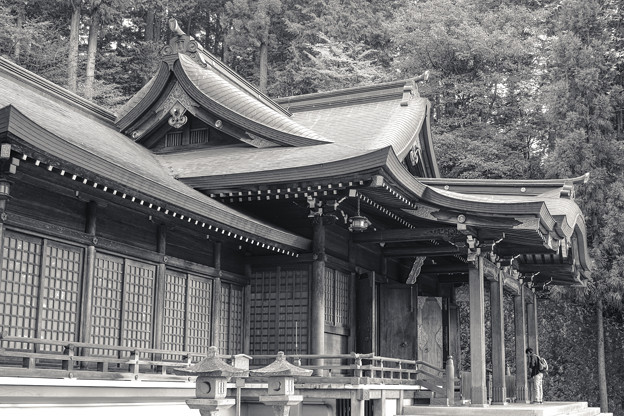 写真: 飛騨高山、櫻山八幡宮への参拝