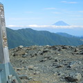 写真: 南アルプス烏帽子岳から見る日本一DSCN1825