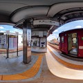 写真: 2012年8月25日　長良川鉄道美濃太田駅　360度パノラマ写真 HDR