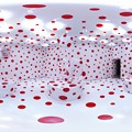 360度パノラマ写真　「チューリップに愛をこめて、永遠に祈る」  静岡県立美術館　草間彌生展