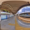 写真: 360度パノラマ写真　　S09 静岡鉄道　県立美術館前駅プラットホーム HDR