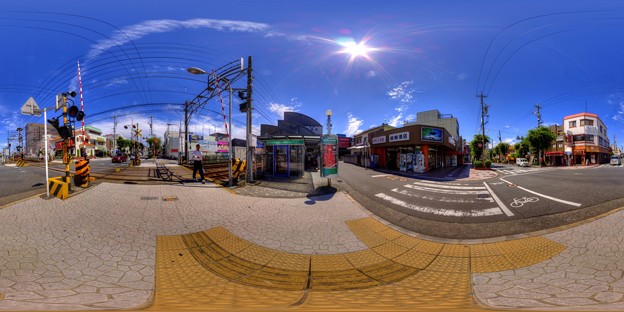 360度パノラマ写真　　S10 静岡鉄道　草薙駅　HDR
