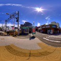 360度パノラマ写真　　S10 静岡鉄道　草薙駅　HDR