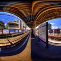 写真: 360度パノラマ写真　　S11 静岡鉄道　御門台駅プラットホーム　HDR