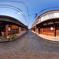 360度パノラマ写真　　奈良　今井町 　 恒岡醤油醸造本店前
