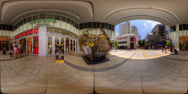写真: 360度パノラマ写真　新静岡セノバ　「キャッツボール」(「キャッツ」告知広告) HDR