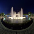 常磐公園 夜景　360度パノラマ写真　HDR