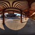360度パノラマ写真　法隆寺　西院　廻廊 HDR