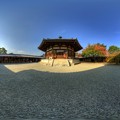 写真: 360度パノラマ写真　法隆寺　東院伽藍　夢殿(1) HDR