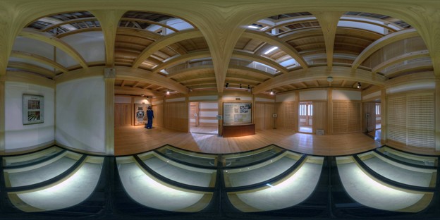 写真: 2014年4月4日　駿府城坤櫓 内部　360度パノラマ写真(1)　HDR