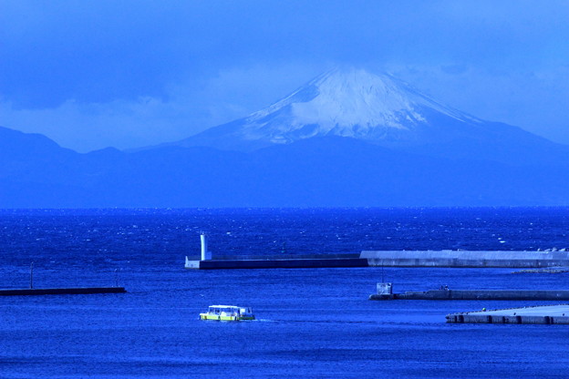 写真: 蒼の富士