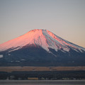 再びの山中湖からの紅富士　その４