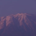 写真: 冬の岩手山　山頂　夕景