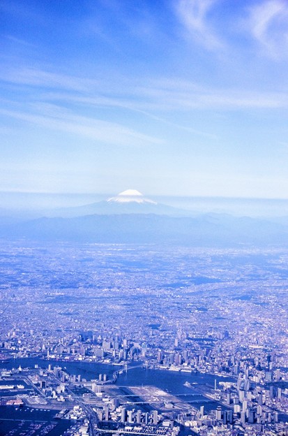 写真00005　東京上空と富士山