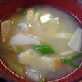 写真: 和可山食堂 ソースカツ丼 汁付き 味噌汁アップ