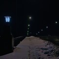 写真: 大雪の渡利大橋