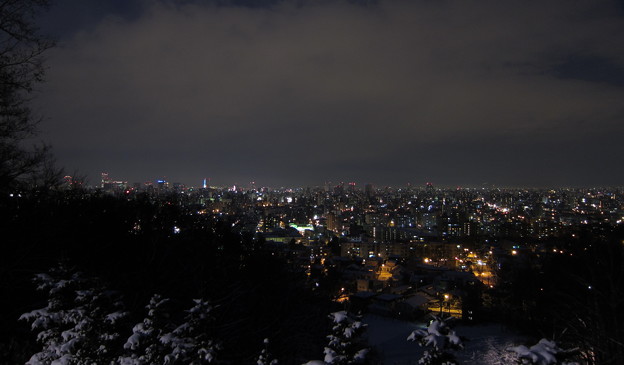 写真: 札幌雪夜景2