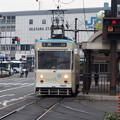 写真: 岡山電気軌道 岡山駅前より