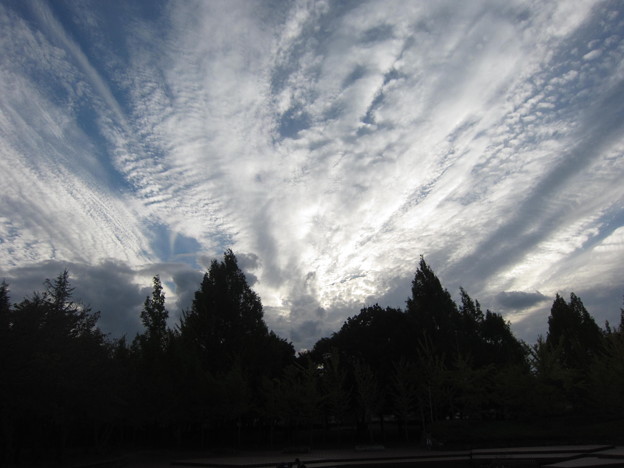写真: 広がる・・・雲
