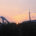 写真: 豊田大橋と豊田スタジアムの日の出