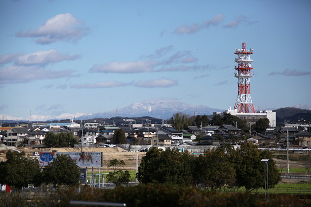 写真: 豊田スタジアムから恵那山方面を望む