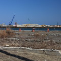 写真: 閖上港の復興工事