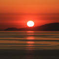 写真: 有明海の夕陽