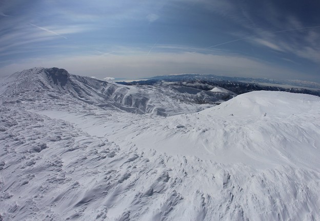 写真: 真冬の熊野岳