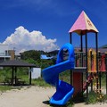 真夏の児童公園