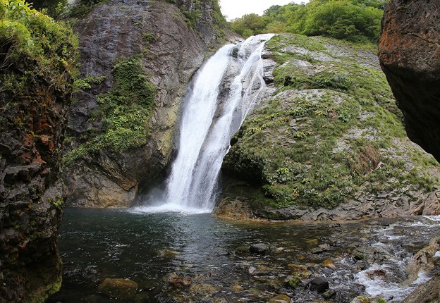 写真: 飛沫舞う鈴ヶ滝