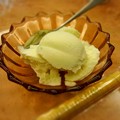 写真: メロンアイスクリーム。