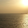 写真: 東京湾の夕日1
