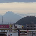台風が過ぎて富士山が見えた