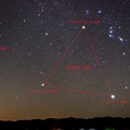 写真: オリオン座と冬の大三角（解説用）