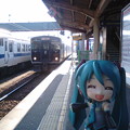 写真: 延岡行き電車もまたまた、817系２両ワンマンです。 ■南宮崎 14:41 → 南...