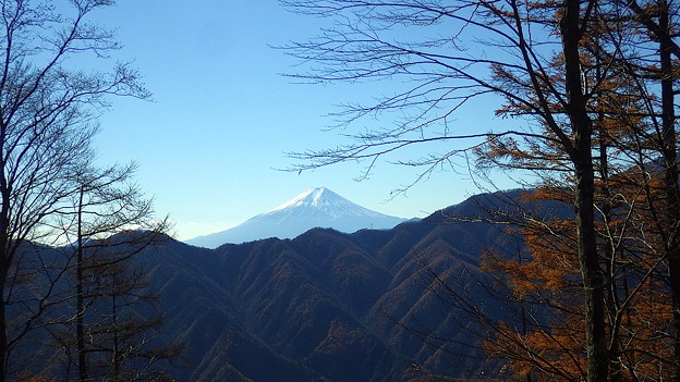 写真: 131123　鶴寝山山頂からの富士山