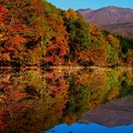 長老湖の紅葉