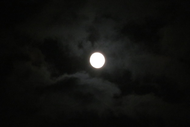 写真: 月にたなびく雲_02