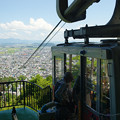 写真: 八幡山ロープウェイ　降りる