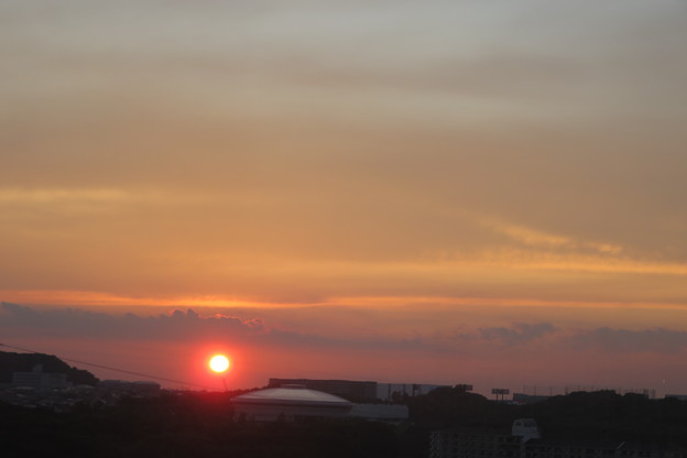 写真: 名谷の夕陽_02